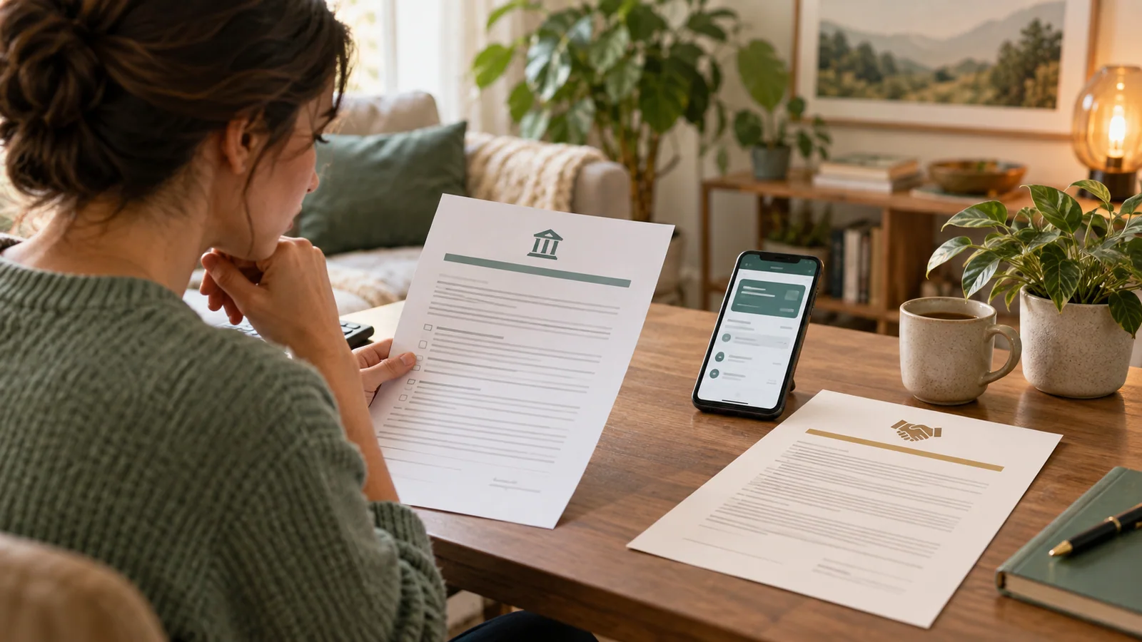 A consumer compares an electronic debit authorization with a separate loan agreement.